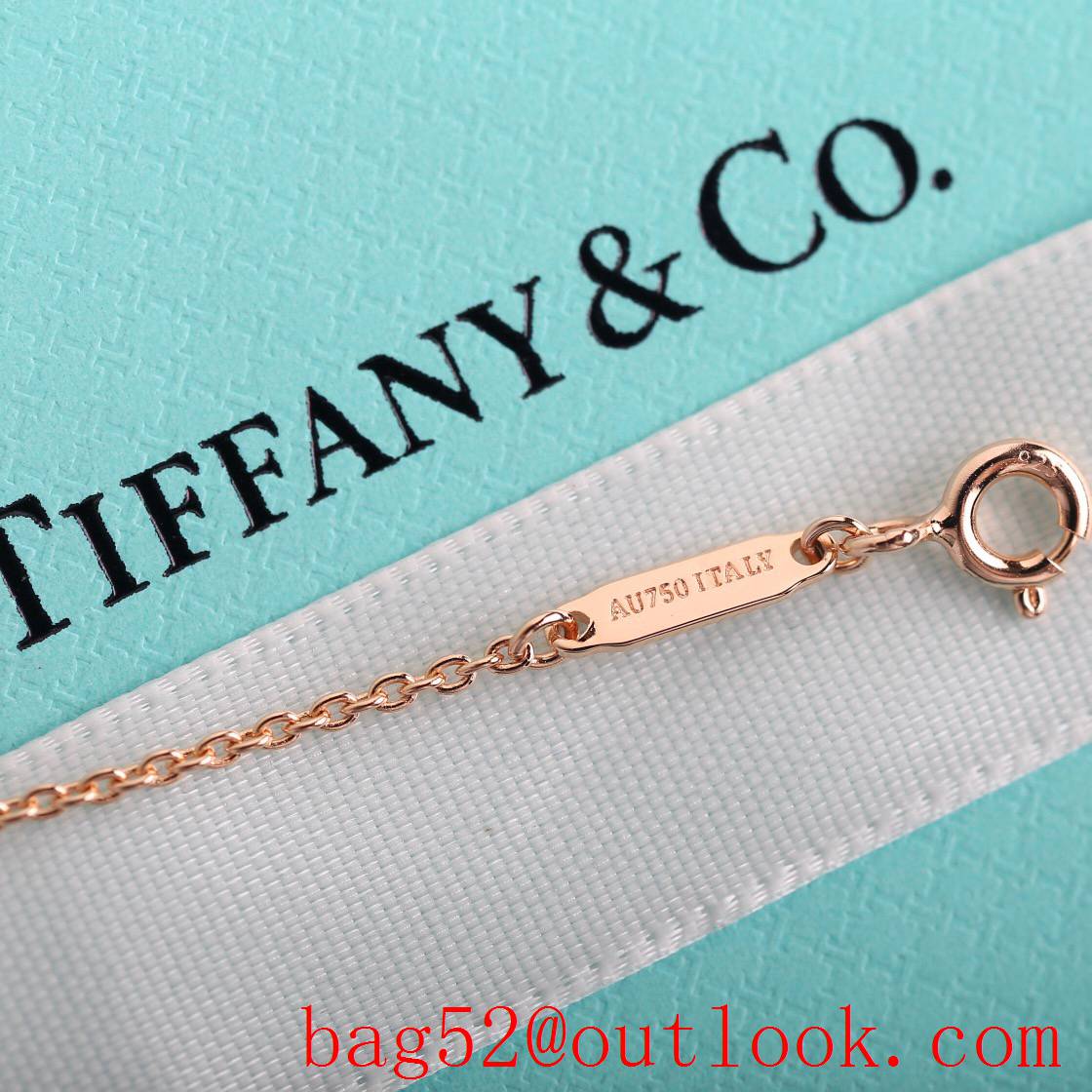 Tiffany New Knot 18K Necklace in Gold and Rose Gold