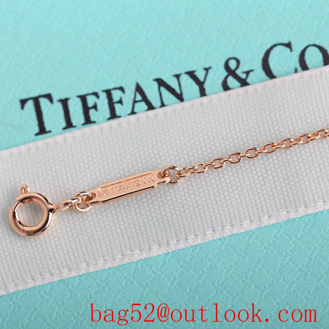 Tiffany New Knot 18K Necklace in Gold and Rose Gold