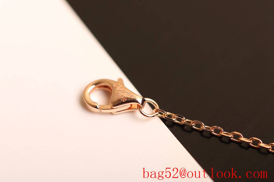 Cartier Love Necklace with Full Diamonds Rose Gold