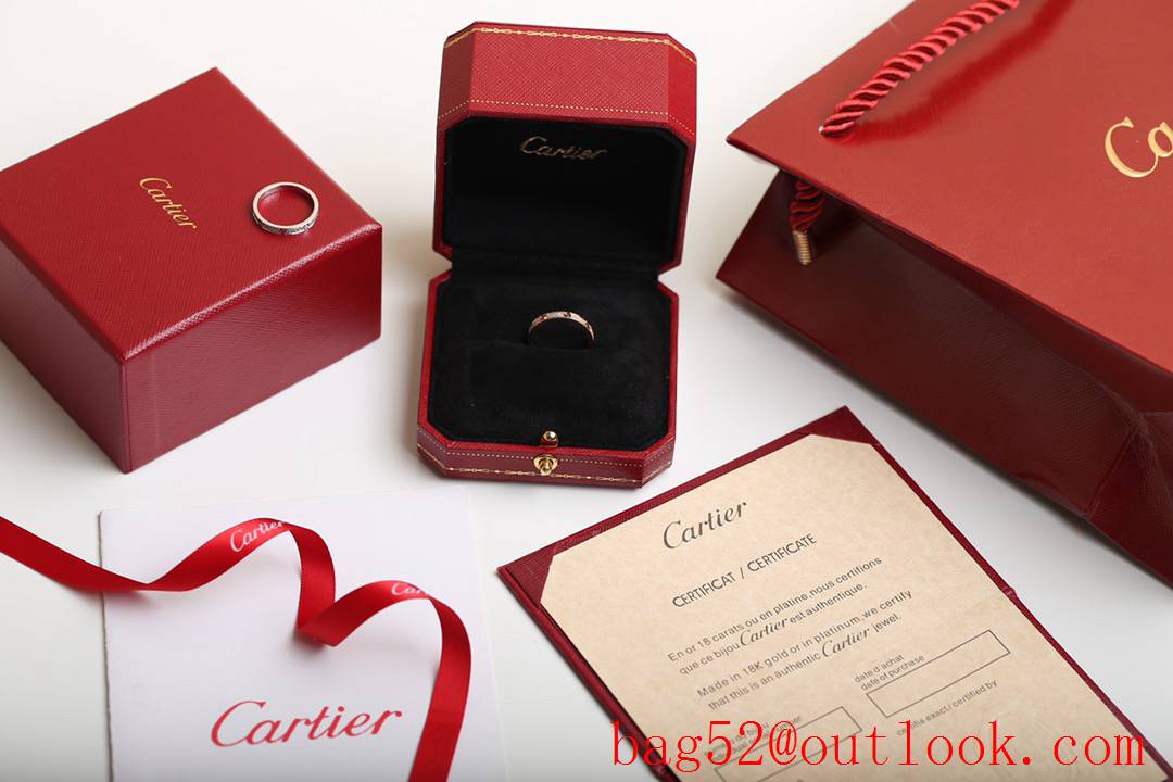 Cartier Love Rings with Full Diamonds 2 Colors